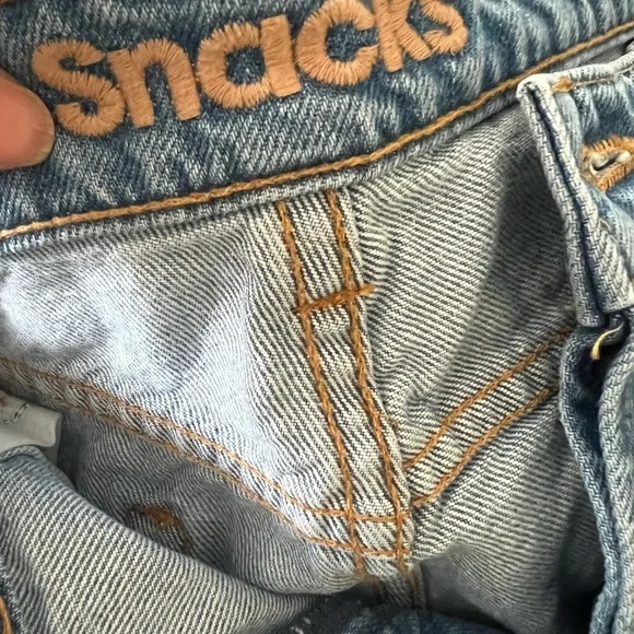 NWT MOTHER Snacks! High Rise Wide Leg Medium Wash Jeans sZ 29 - Picture 7 of 7